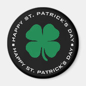 Aimant Bonne St. Patrick's Day Shamrock Lucky Charm (Devant)