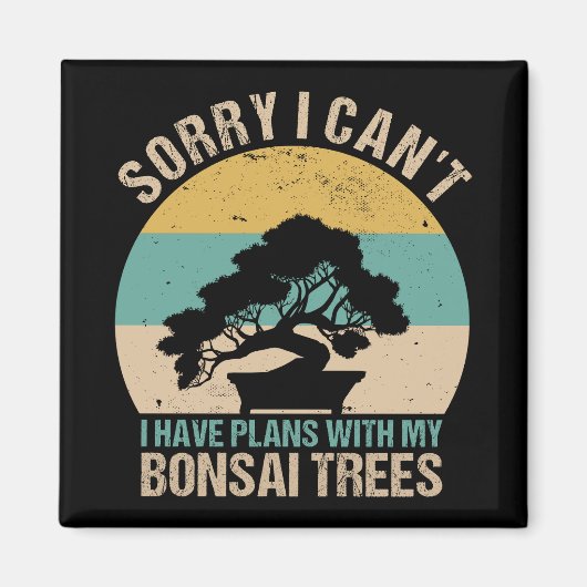 Aimant Bonsai Tree - Cool Plante intérieur jardinage (Devant)