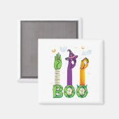 Aimant Boo American Sign Language ASL Coût d'Halloween So (Recto/Verso)