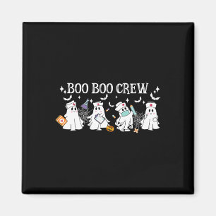Aimant Boo Boo Crew Nurw Ghost Funny Halloween