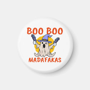 Aimant Boo Boo Madafakas Fantôme Drôle d'Halloween