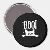 Aimant Boo ! Drôle Masquer Peekabo Effrayant Halloween (Recto/Verso)