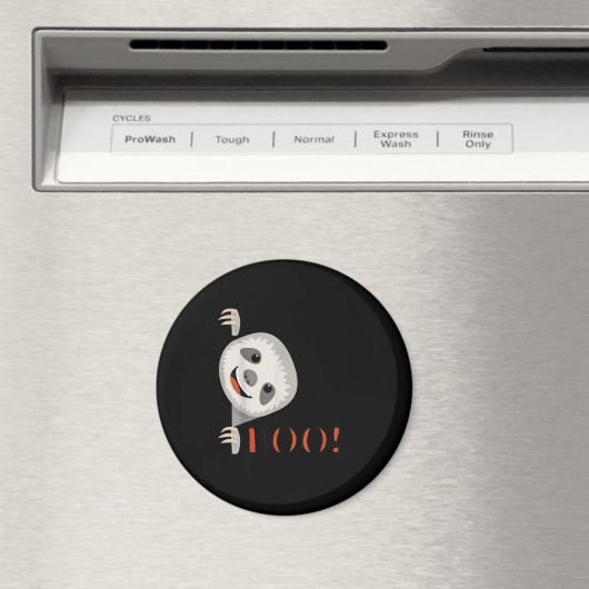 Aimant Boo ! Drôle Masquer Peekaboo Effrayant Halloween S (In Situ (Lave-vaisselle))