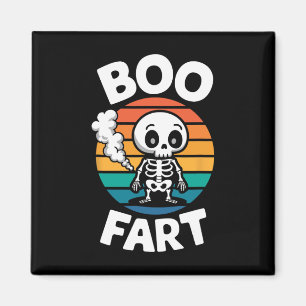 Aimant Boo Fart Drôle Farny Skeleton Pour Halloween