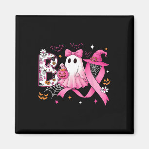 Aimant Boo Halloween Citrouille Pink Ribbon sorcière Poub