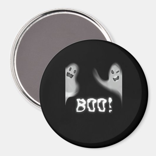 Aimant Boo ! Halloween effrayant cachant Funny Peekaboo (Recto/Verso)