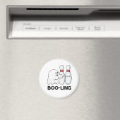Aimant Boo-ling Funny Halloween Bowling Ghost Pun (In Situ (Lave-vaisselle))