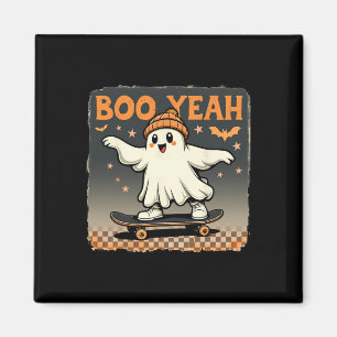 Aimant Boo ouais Halloween drôle de fantôme planche à rou