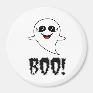 Aimant Boo ! Petite Halloween mignonne par Lucas Rétro Cl