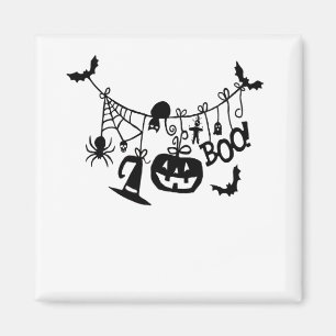 Aimant Boo Trick ou Treat Halloween chauves-souris, Citro