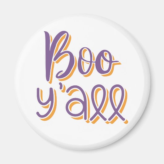 Aimant Boo Y'all (Devant)
