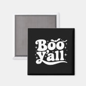 Aimant Boo Y'all Southern Retro Halloween Quote Saying Ba (Recto/Verso)