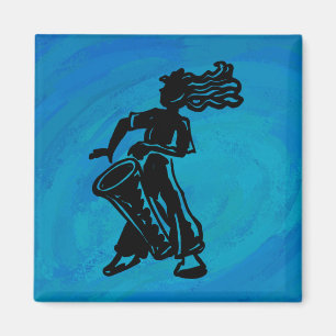 Aimant Boogie Nights Drum Blue