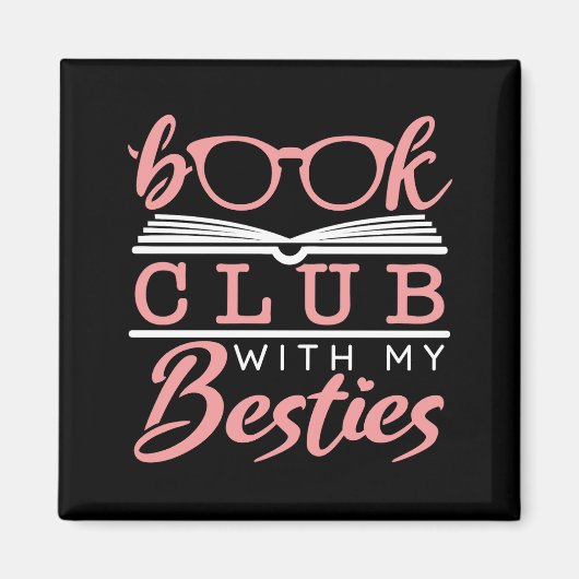 Aimant Book Club Avec Mes Besoins (Devant)