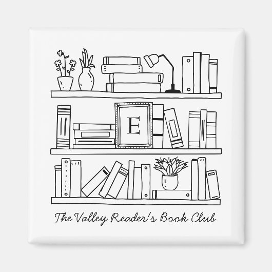 Aimant Book Club Member's Personalized Gift (Devant)