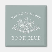 Aimant Book Club Personalized Floral Literary Gift (Devant)