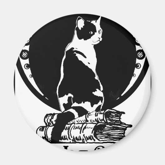 Aimant Books,cats,life is sweet Copie_vectorized (Devant)