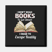 Aimant Bookworm Read Books (Devant)