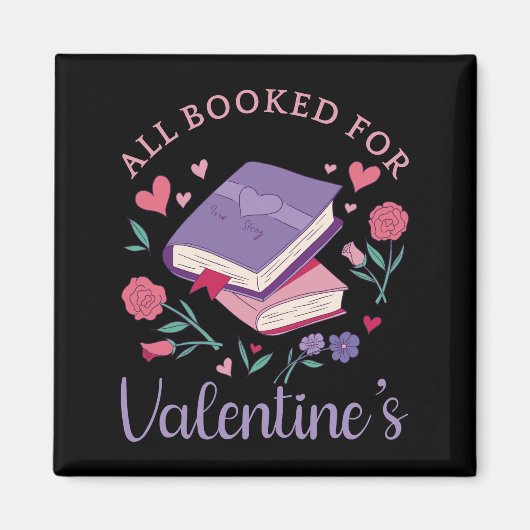 Aimant Bookworm - Tous réservés pour Valentine's II (Devant)