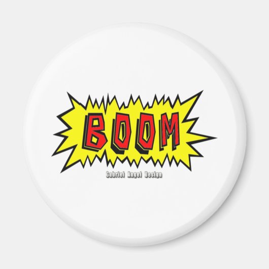 Aimant Boom Cartoon Blurb (Devant)