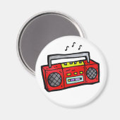 Aimant Boombox radio rétro (Recto/Verso)