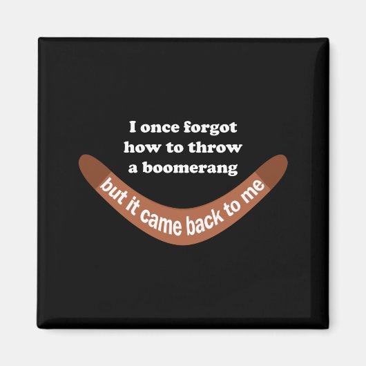 Aimant Boomerang Joke (Devant)
