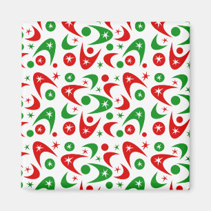 Aimant Boomerangs personnalisables de Noël