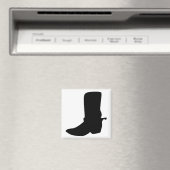 Aimant Boot cowboy noir avec éperons (In Situ (Lave-vaisselle))