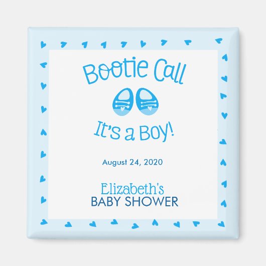 Aimant Bootie Call Blue Baby Boy Douche (Devant)