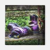 Aimant Boots violets (Devant)