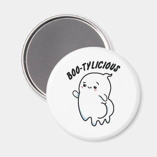 Aimant Bootylicious Funny Ghost Pun (Recto/Verso)