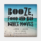 Aimant Booze, Nourriture, Mauvaise Danse Déplace Plage En (Devant)