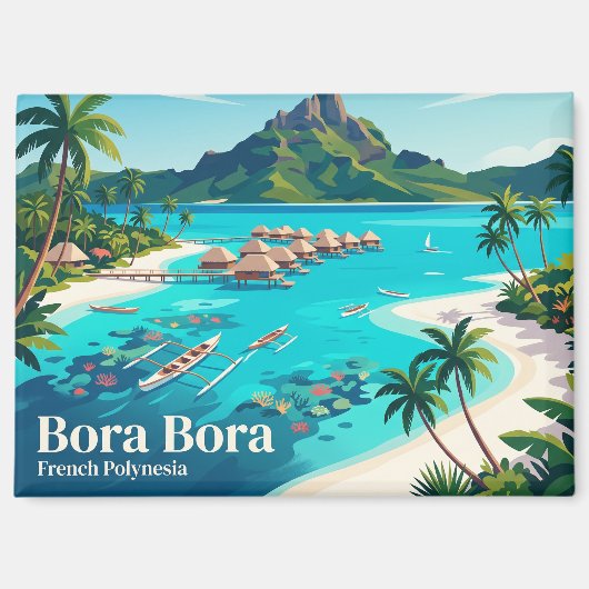 Aimant Bora Bora Polynésie française (Recto)