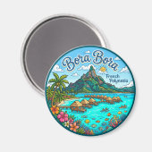 Aimant Bora Bora Polynésie française (Recto/Verso)