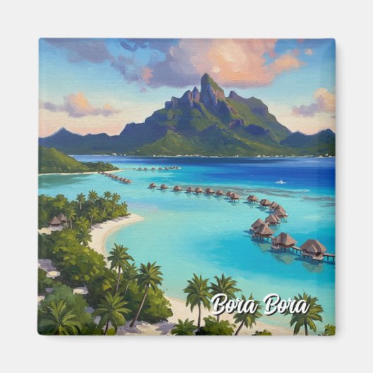 Aimant Bora Bora Travel (Devant)