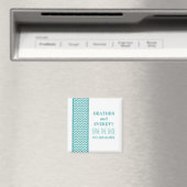 Aimant Bordure Chevron turquoise Enregistrer l'aimant Dat (In Situ (Lave-vaisselle))