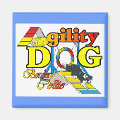 Aimant Bordure Collie Cadeaux d'agilité (Devant)