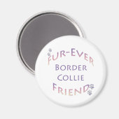 Aimant Bordure Collie Furever (Recto/Verso)