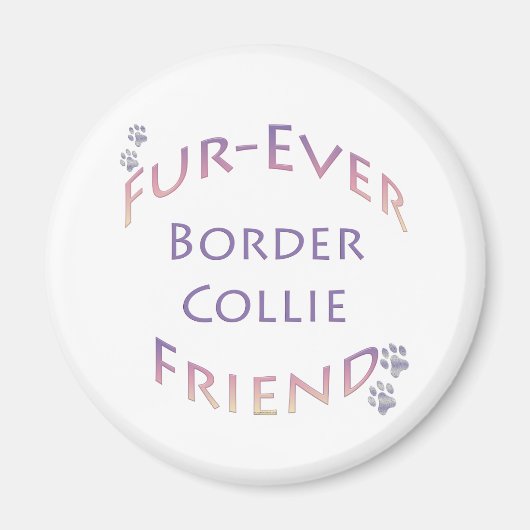 Aimant Bordure Collie Furever (Devant)