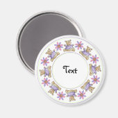 Aimant Bordure de conception en peluche mignonne (Recto/Verso)