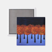 Aimant Bordure de la forêt orange (Recto/Verso)