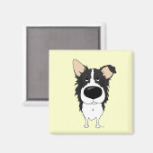 Aimant Bordure du gros nez Collie (Recto/Verso)