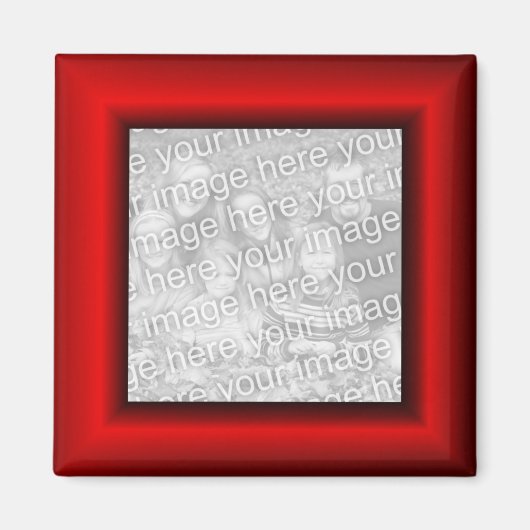 Aimant Bordure Faux rouge (Devant)