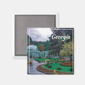 Aimant Borjomi Georgia Sources d'eau chaude Caucuses Mont (Recto/Verso)