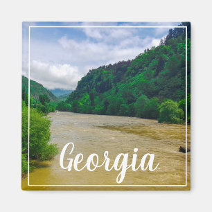 Aimant Borjomi Georgia Sources d'eau chaude Caucuses Mont