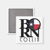 Aimant BORN Collin Texas (Recto/Verso)