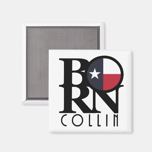 Aimant BORN Collin Texas (Recto/Verso)