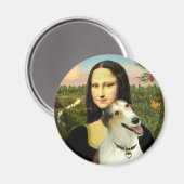 Aimant Borzoi de Mona Lisa (Recto/Verso)