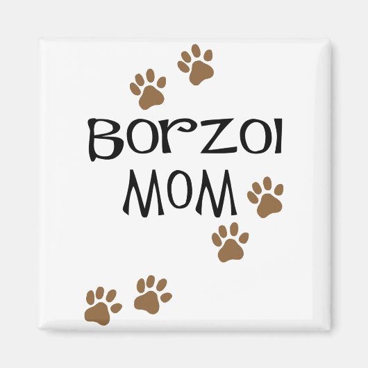 Aimant Borzoi Maman (Devant)