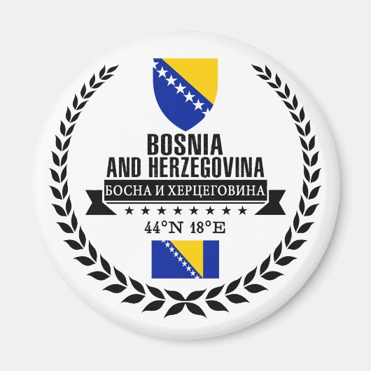 Aimant Bosnie-Herzégovine (Devant)